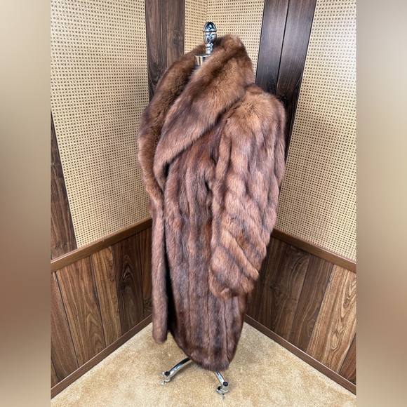 Vintage Okean Furriers Russian Sable Fur Coat Jacket Stroller Medium - Picture 4 of 11